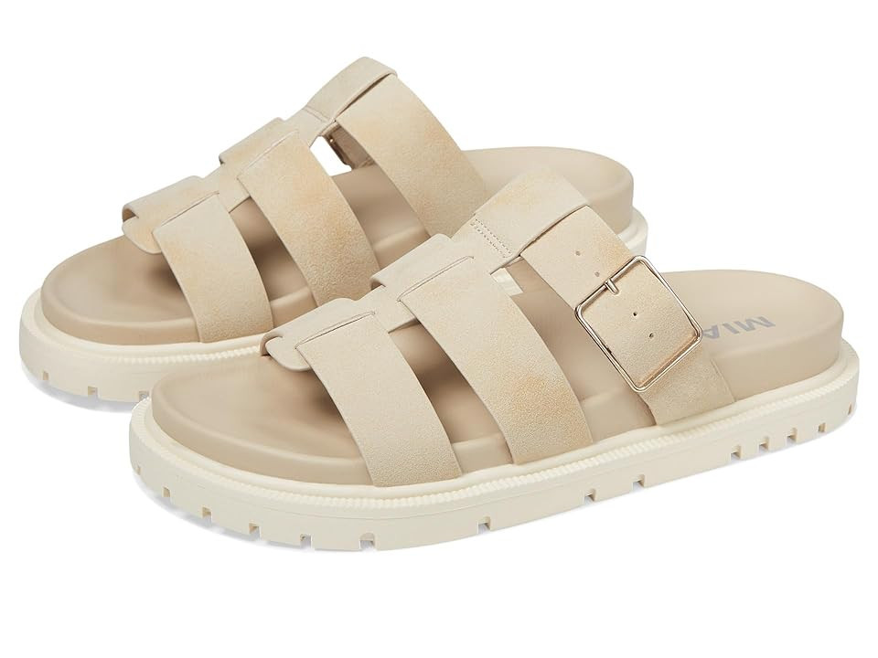 MIA Geni Women's Sandals Seashell : 7.5 M, Leather/Rubber | Zappos