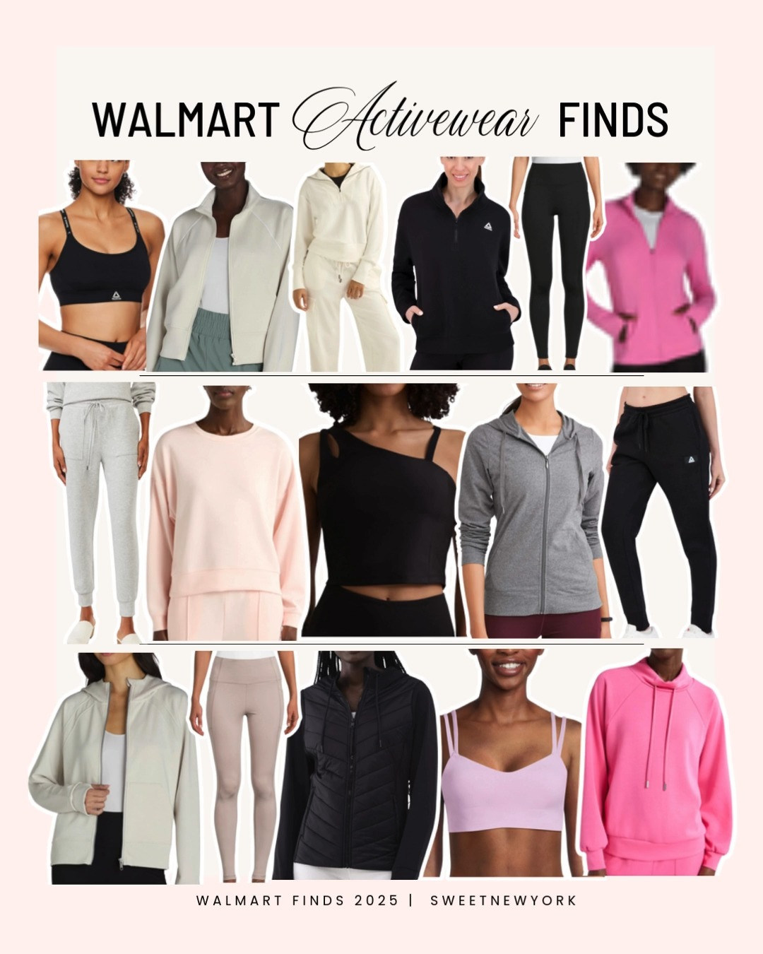 Kick off the new year with some new active wear to get into gear with your fitness goals! Super comfortable and affordable and perfect to mix and match! Walmart has the best leggings too! Walmart fashion, walmart finds, leggings, lululemon, workout outfits, fitness outfits, athleisure, comfy clothes 

 

#LTKActive #LTKMidsize #LTKFitness