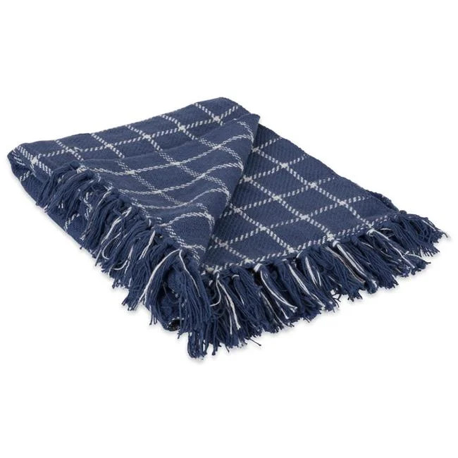 French Blue Checked Plaid Blanket Throw - Walmart.com | Walmart (US)