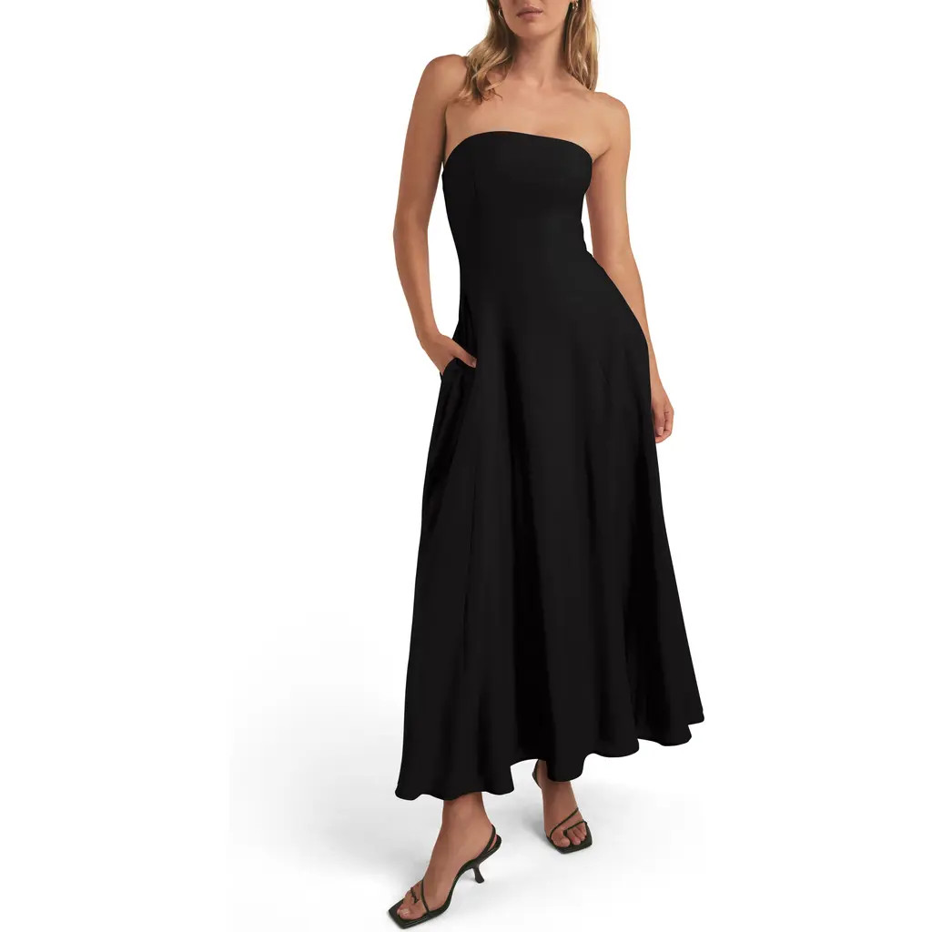 Favorite Daughter The Favorite Strapless Maxi Dress in Black at Nordstrom, Size 6 | Nordstrom