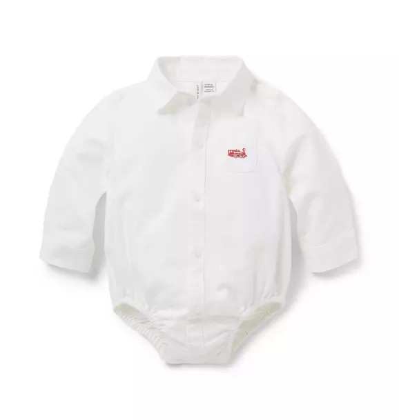 Baby Train Oxford Bodysuit | Janie and Jack