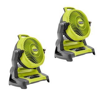 ONE+ 18V Cordless 7-1/2 in. Bucket Top Misting Fan 2-Pack (Tools Only) | The Home Depot