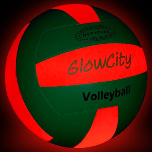 GlowCity Glow in The Dark Volleyball - Light Up Volleyballs for Kids, Teens and Adults with 2 LED Lights and Pre-Installed Batteries - Official Size and Weight﻿ | Amazon (US)