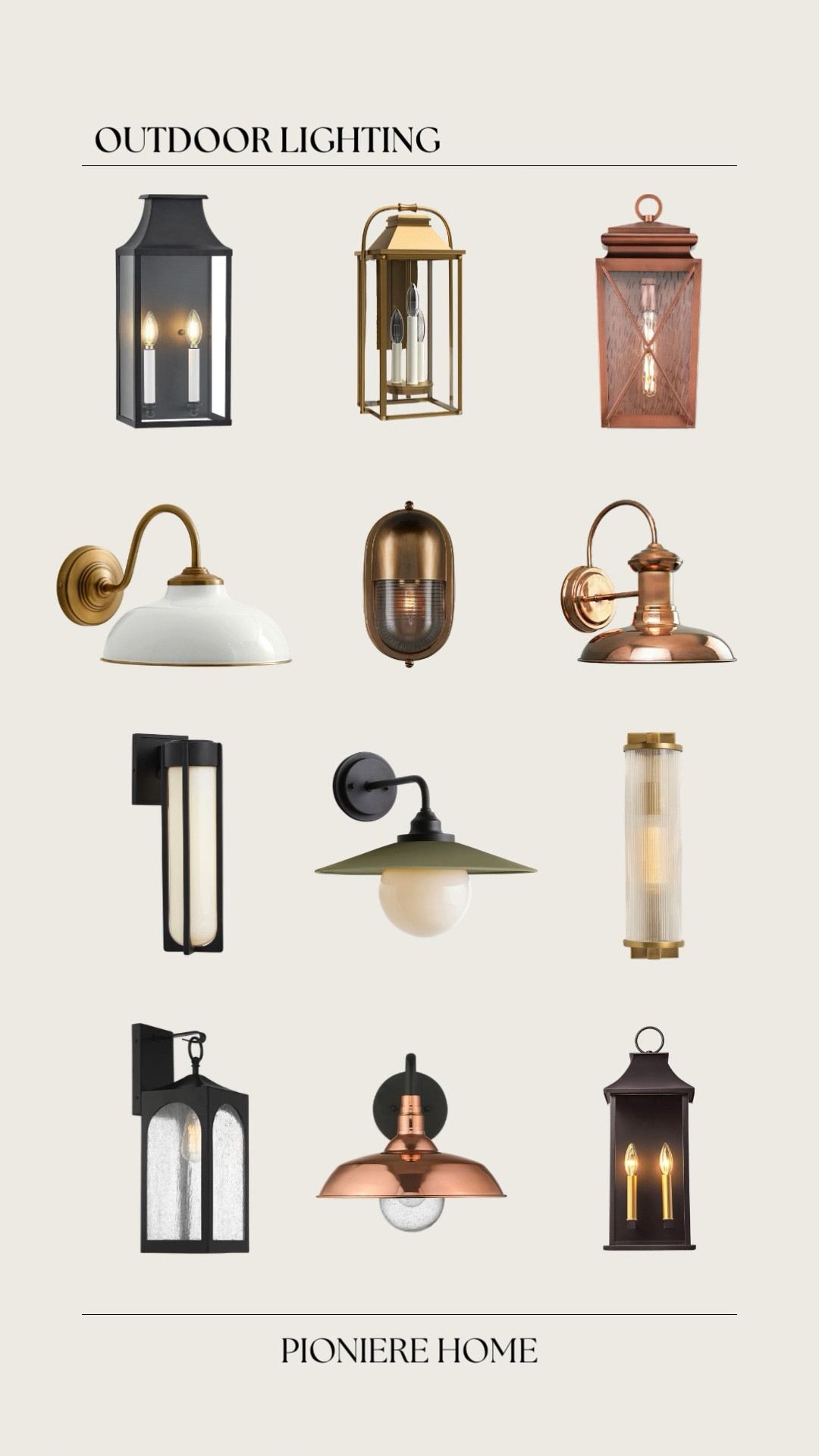 Outdoor wall lights. Outdoor sconces, outdoor lanterns, farmhouse lights, copper lighting, brass lights

#LTKSeasonal #LTKHome #LTKSaleAlert