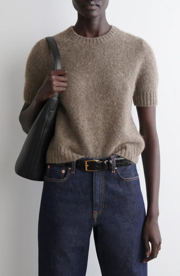 Sweetings Short Sleeve Cashmere & Wool Sweater | Nordstrom