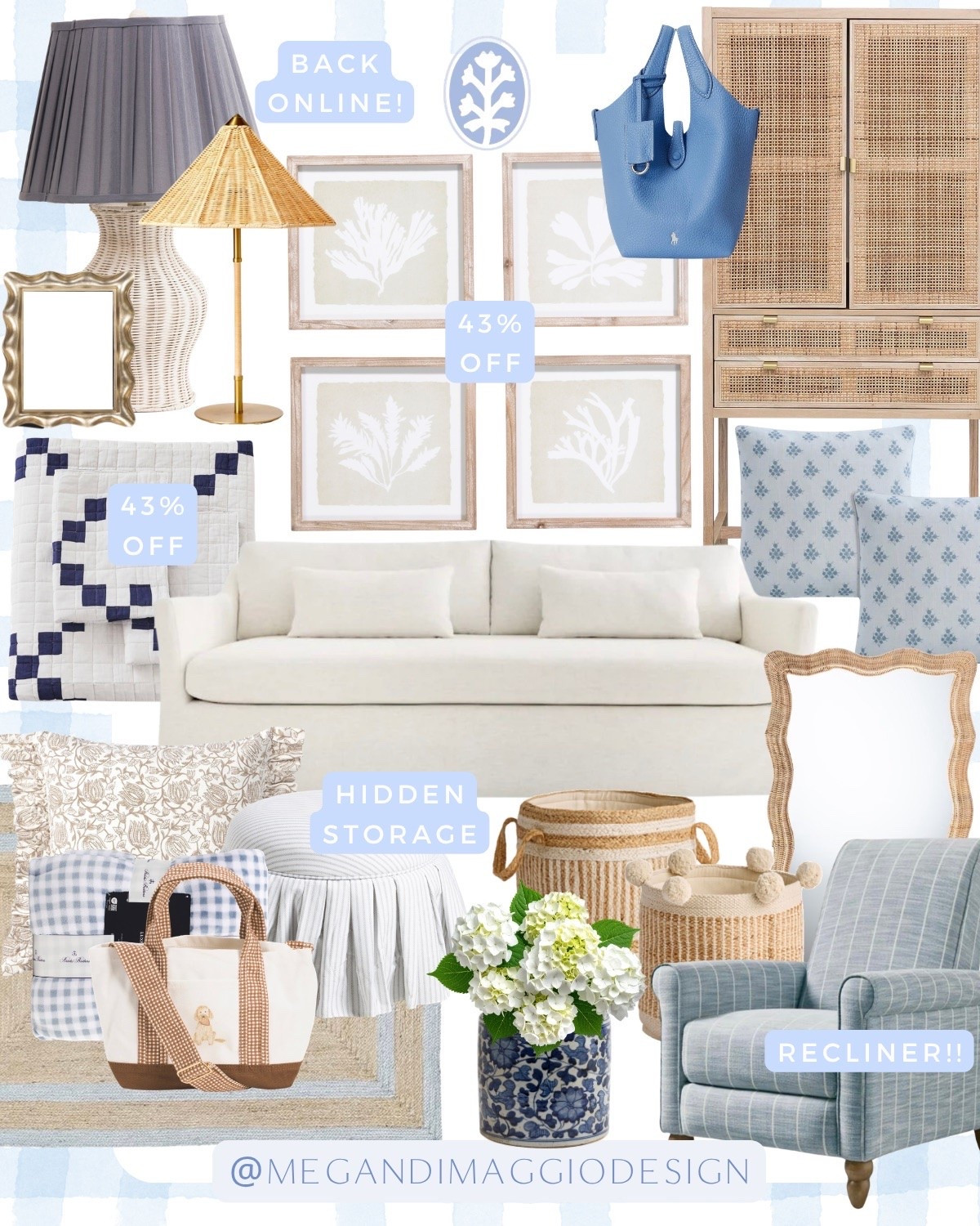 Salt air vibes for August beach house home decor