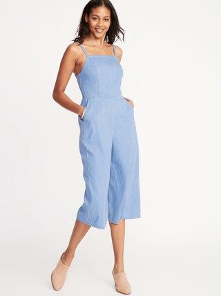 Waist-Defined Square-Neck Cami Jumpsuit for Women | Old Navy US