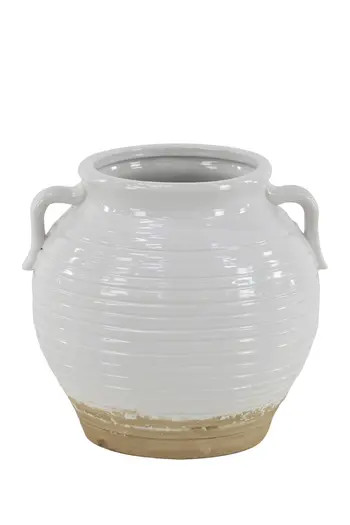 SONOMA SAGE HOME White Modern Lacquered Stoneware Pot | Nordstromrack | Nordstrom Rack