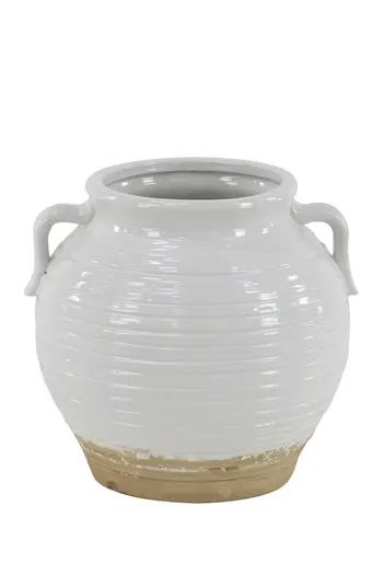 SONOMA SAGE HOME White Modern Lacquered Stoneware Pot | Nordstromrack | Nordstrom Rack
