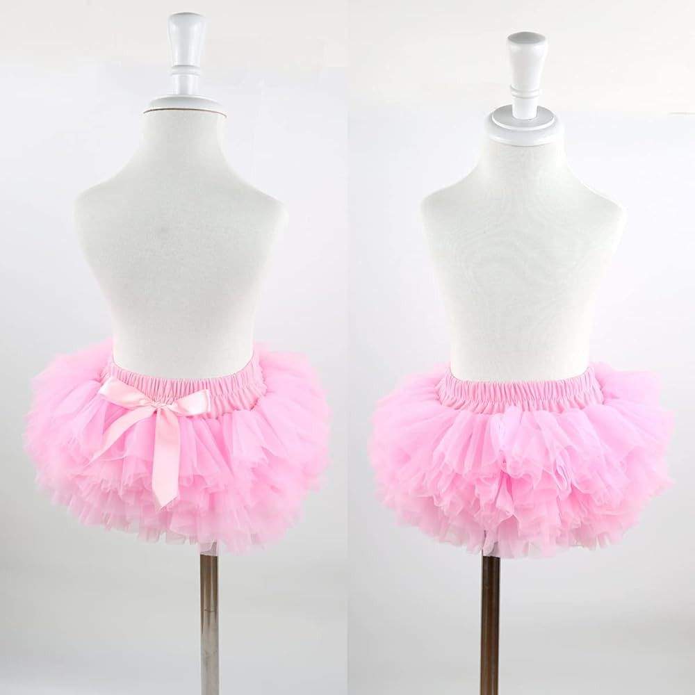 Slowera Baby Girls Fluffy Soft and Smooth Tutu Skirt with Diaper Cover | Amazon (US)