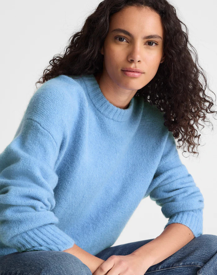 CloudSoft Drop-Shoulder Crewneck Sweater | Madewell