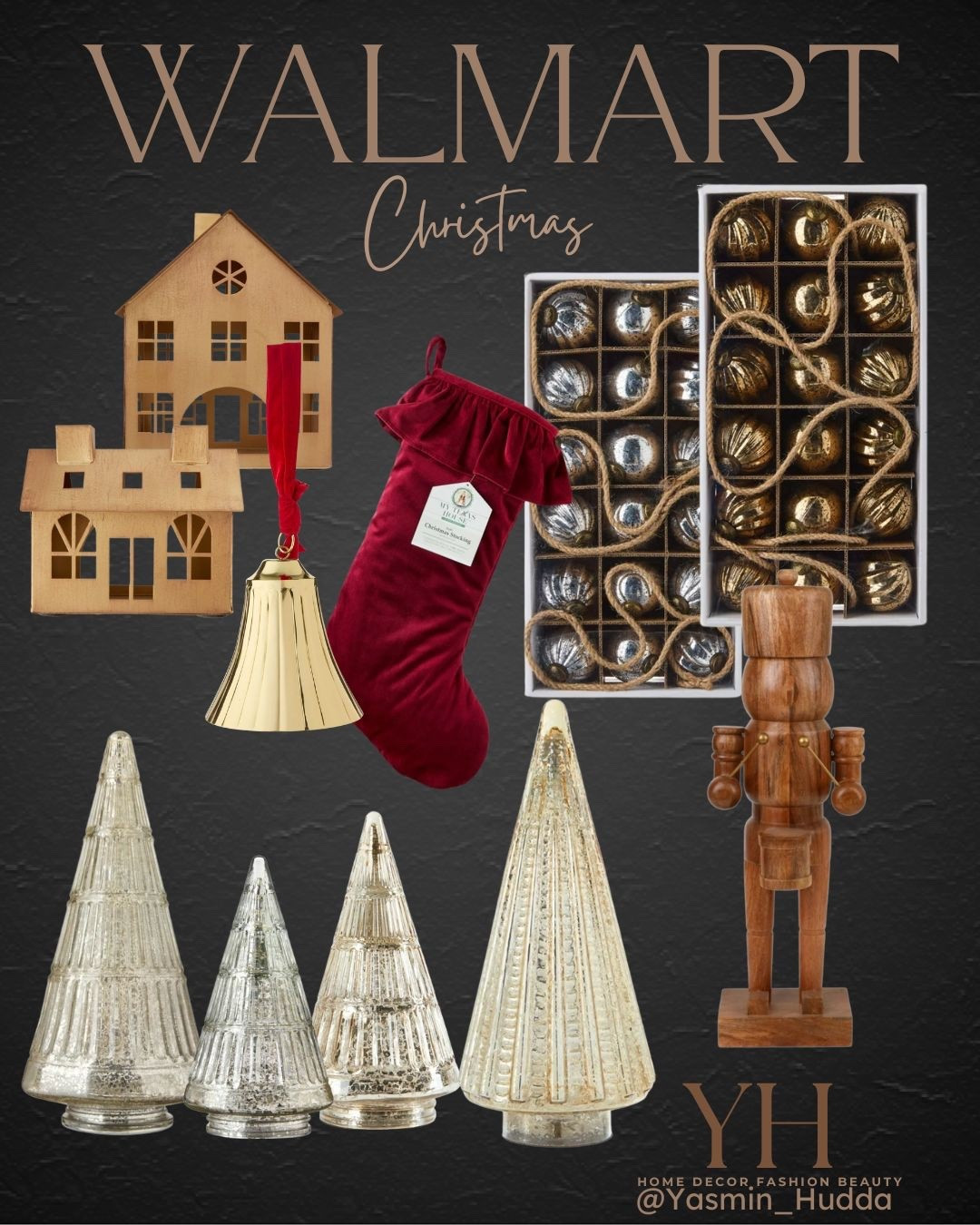 New Christmas Decor at Walmart!
Holiday decor, nutcracker, Christmas tree decor, holiday village houses, stocking, glass tree, ornament garland

#LTKHome #LTKSeasonal #LTKStyleTip