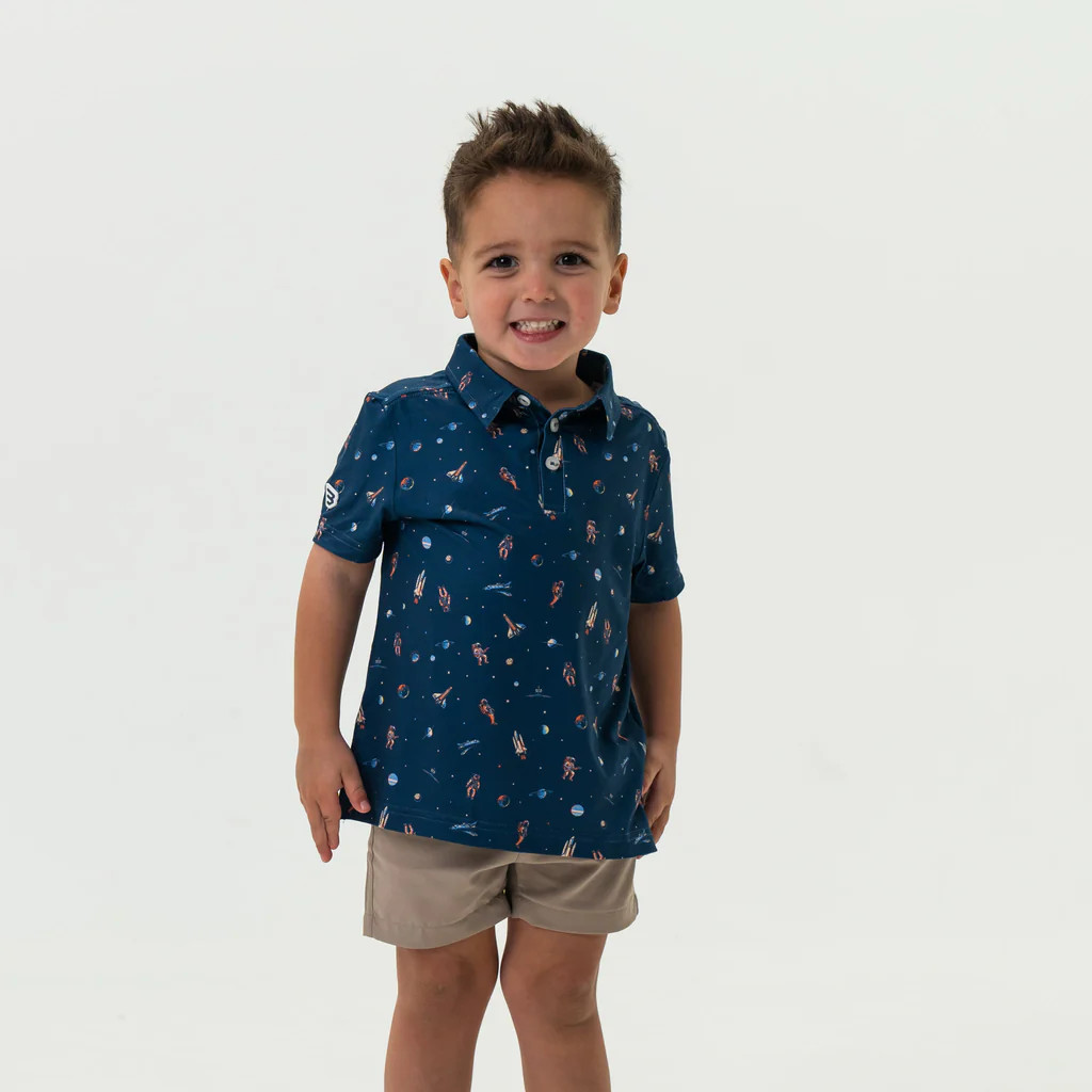 Youth Performance Polo - To The Moon | BURLEBO