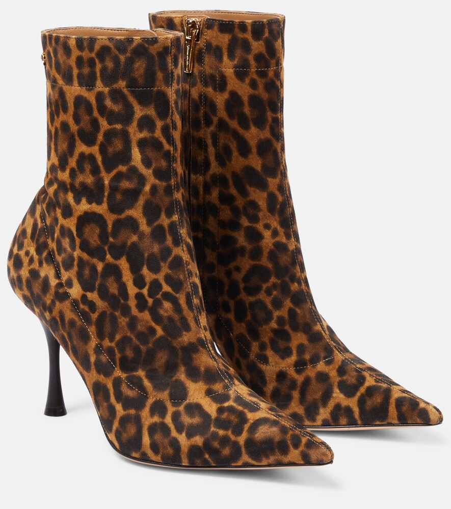 Gianvito Rossi Dasha animal-print leather ankle boots | Mytheresa (US/CA)
