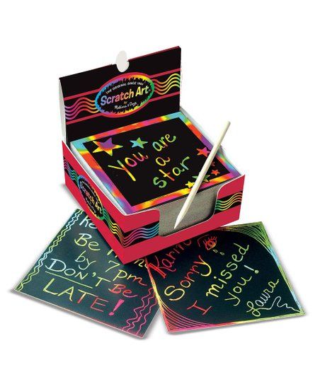 Rainbow Mini Scratch Art Notes | Zulily