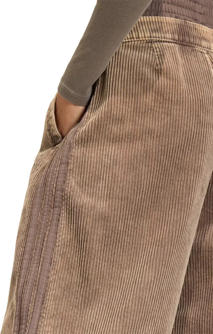 Side Stripe Corduroy Wide Leg Pants | Nordstrom