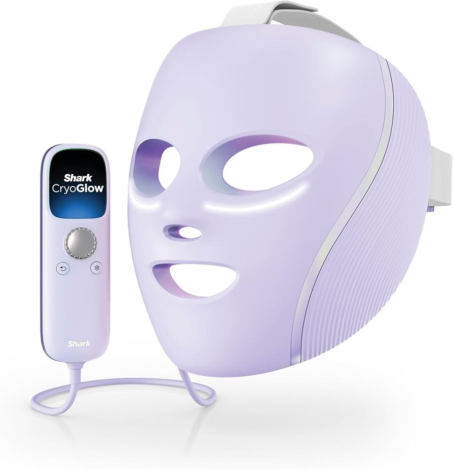 Shark CryoGlow LED Face Mask with Under-Eye Cooling, Anti-Ageing & Blemish Repair, Red & Blue LED... | Amazon (UK)