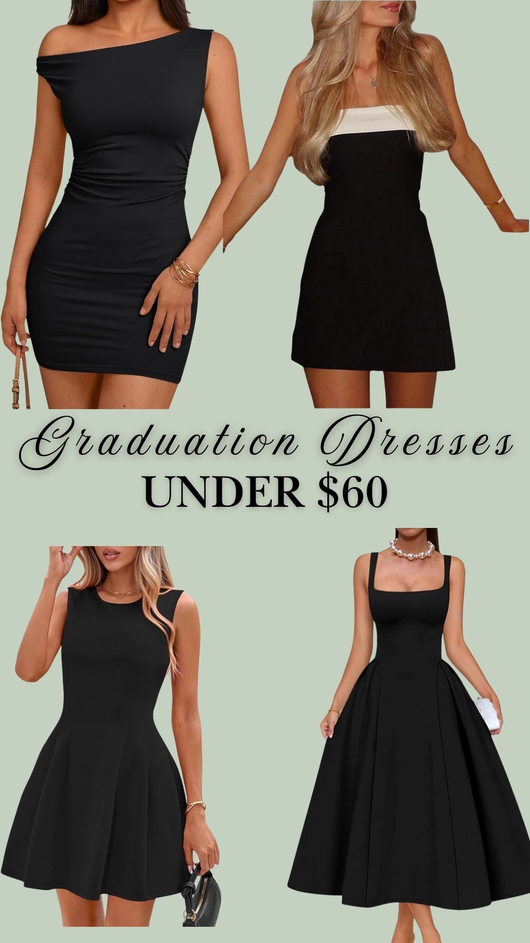 Simple black dress options to wear for any graduation this year! ￼

#LTKootd #LTKOver40 #LTKSeasonal
