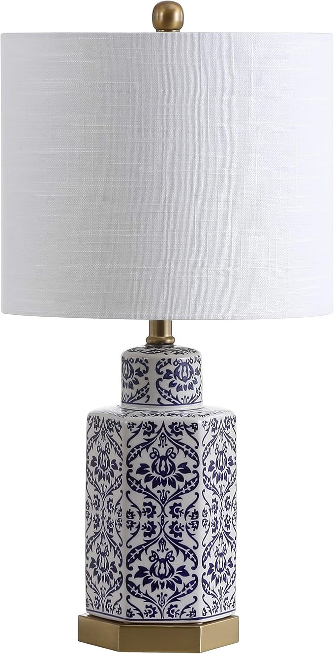 JONATHAN Y JYL3050A Diana 23.5" Ginger Jar Ceramic/Metal LED Table Lamp Classic Traditional Bedsi... | Amazon (US)