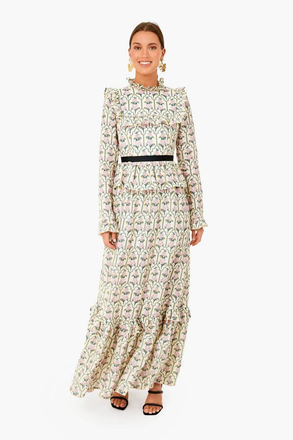 Peonia Aurora Sesamo Maxi Dress | Tuckernuck (US)