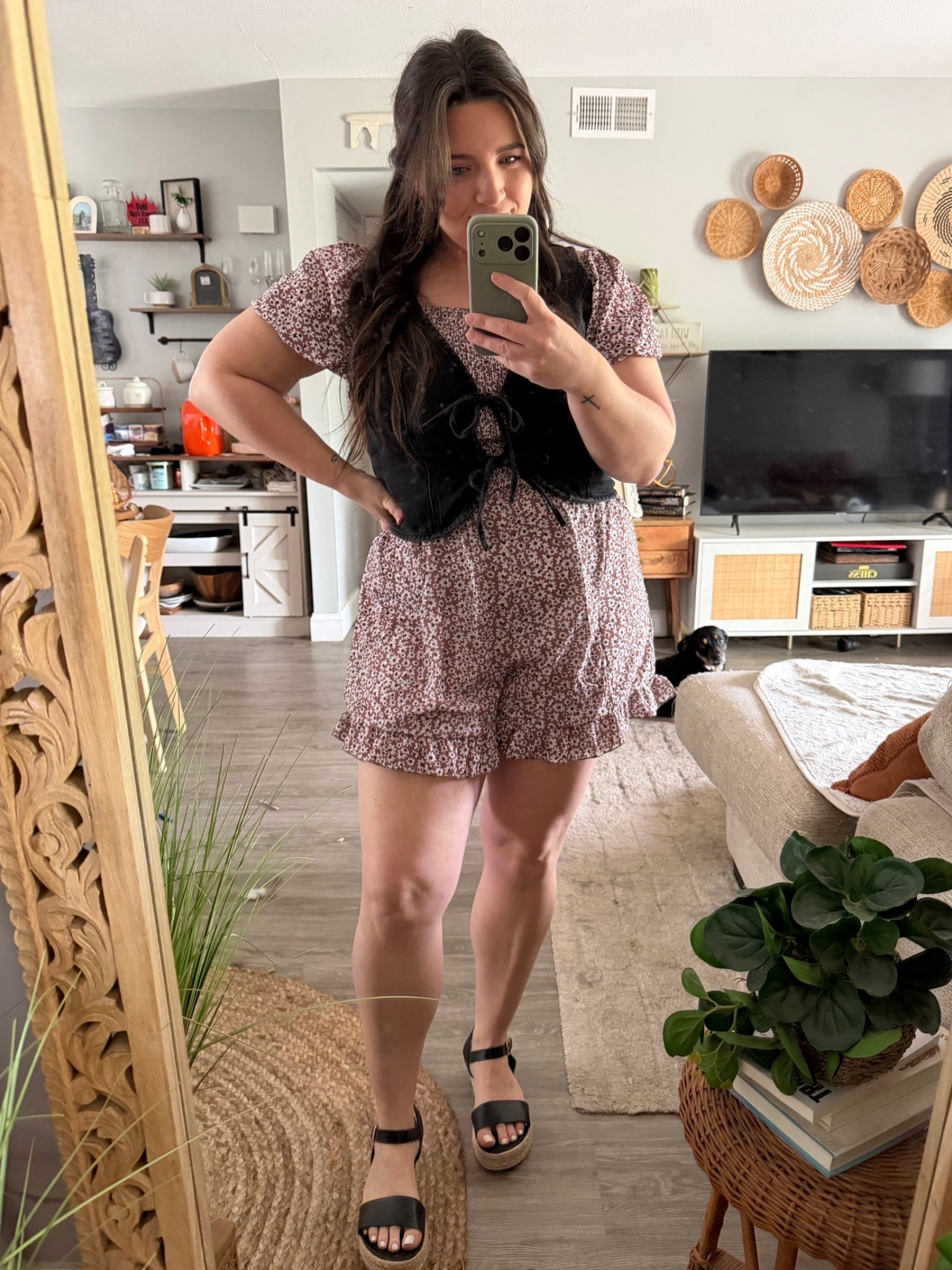 Wearing size XL in romper!

#LTKootd #LTKgrwm #LTKMidsize
