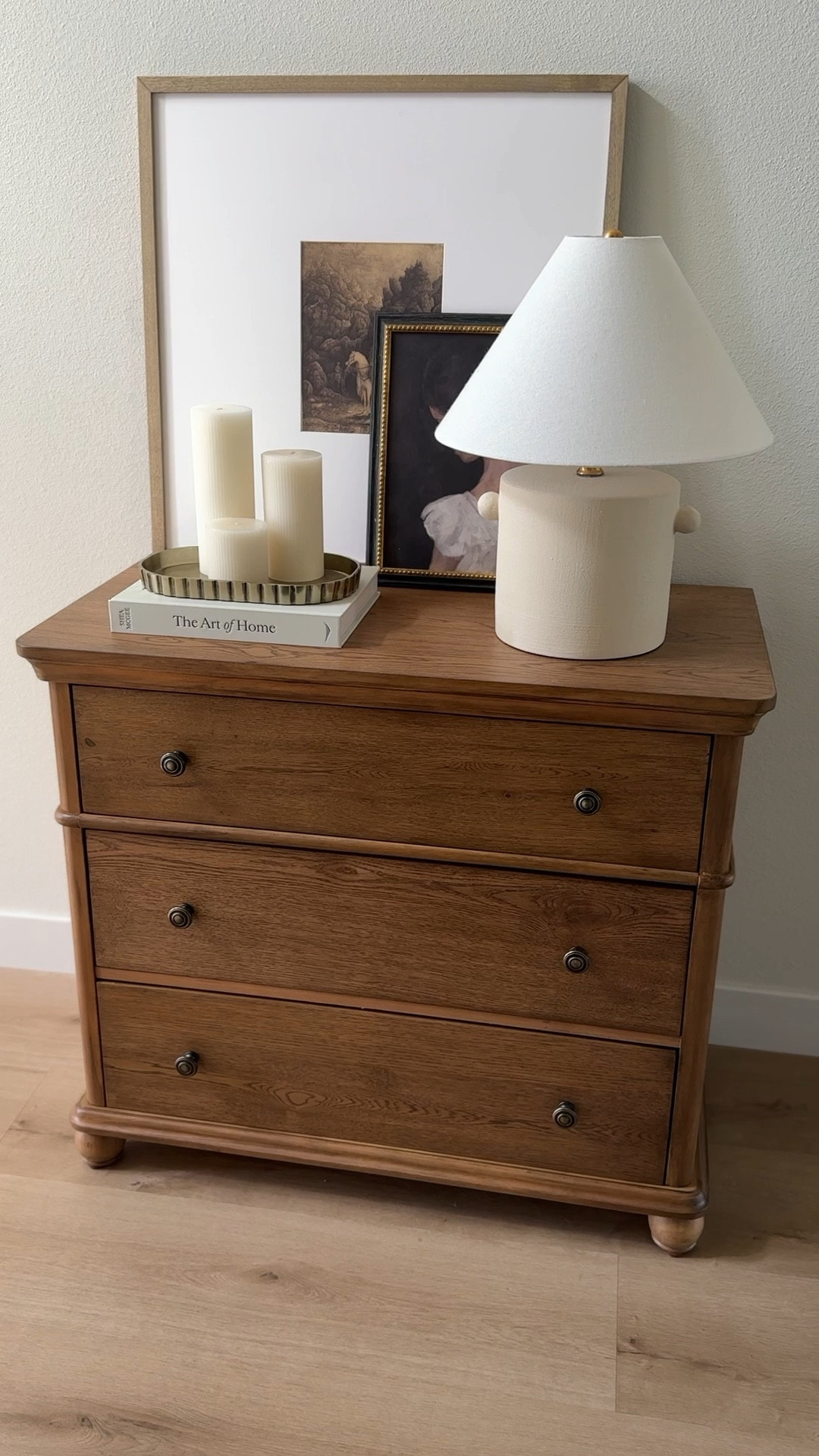 This Target 3 drawer dresser is back in stock in this aged oak finish! Can double as a nightstand!

#LTKHome