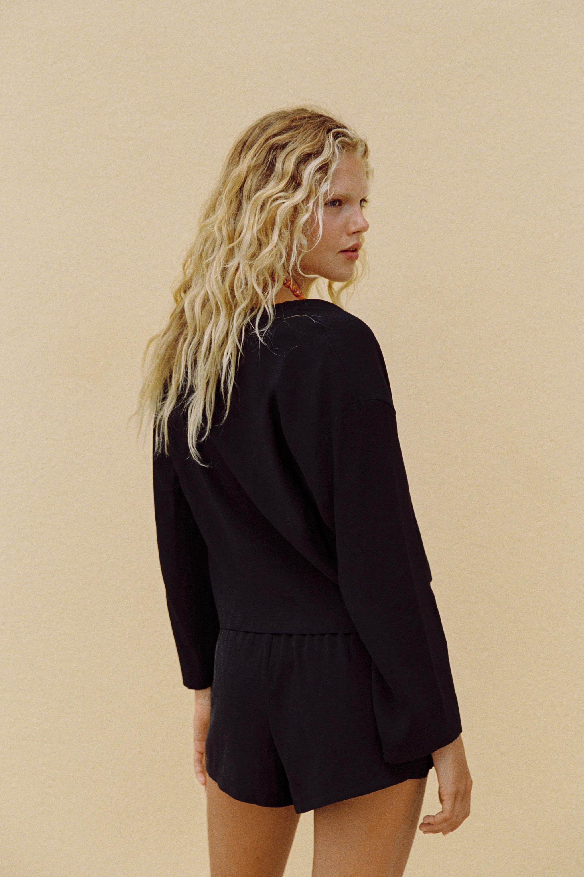 FLOWING SHIRT WITH TIES | Zara UK