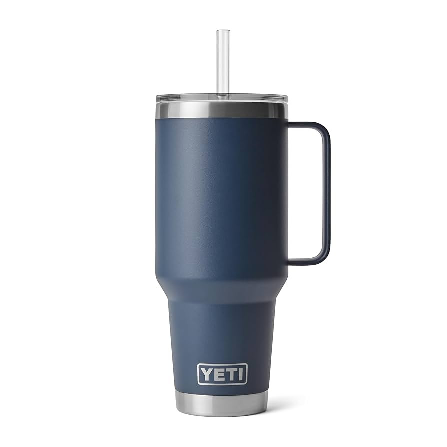 YETI Rambler 42 oz Tumbler with Handle and Straw Lid, Travel Mug Water Tumbler, Vacuum Insulated ... | Amazon (US)