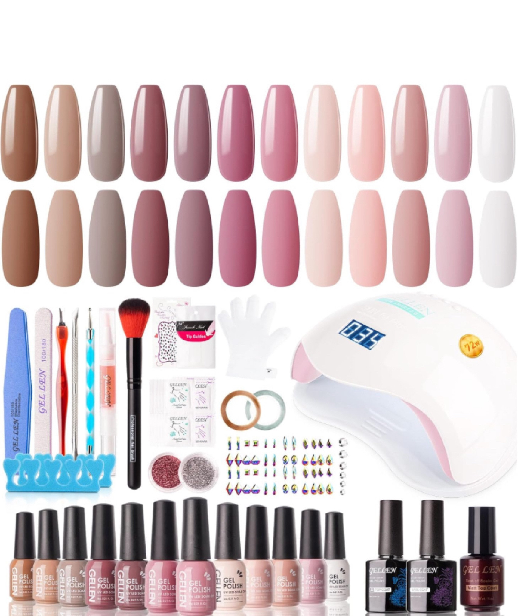 I do all of my gel nails at home! Saves money, gas, and time! 