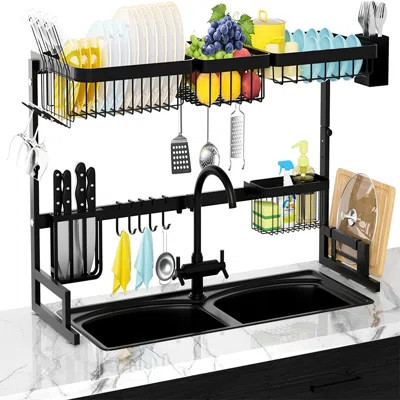 Stainless Steel 2 Tier Dish Rack | Wayfair North America