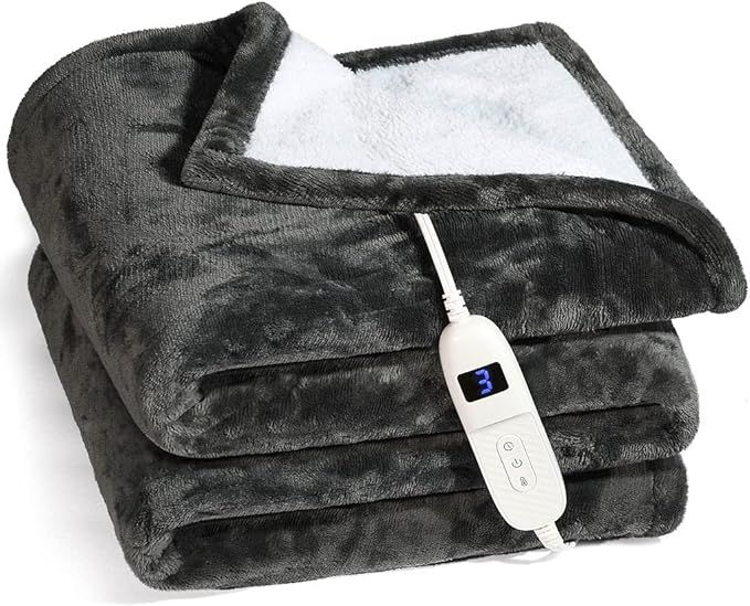 Heated Blanket, Machine Washable Extremely Soft and Comfortable Electric Blanket Throw Fast Heati... | Amazon (US)
