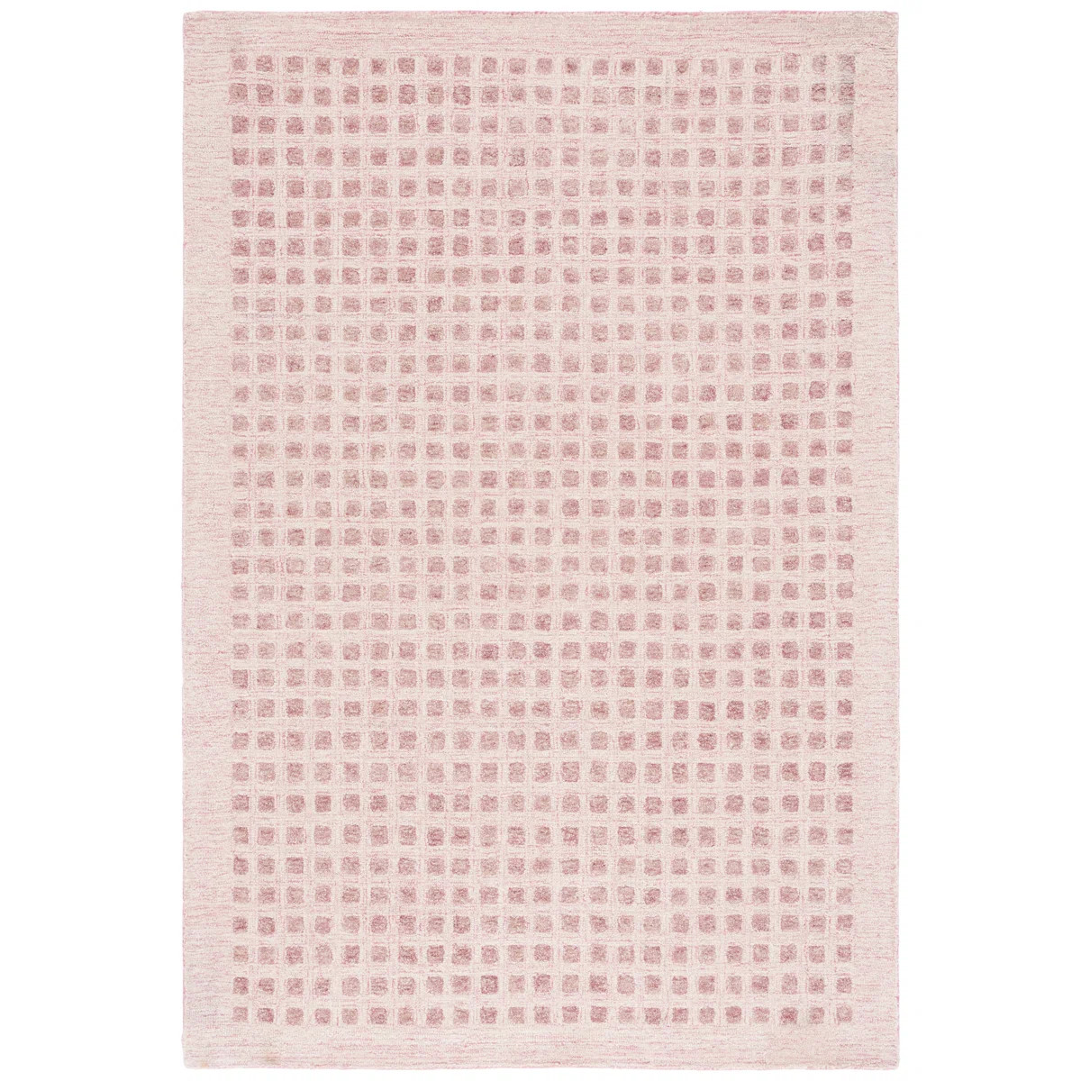 Callisburg Hand Tufted Wool/Jute/Cotton Performance Geometric Rug in Pink | Wayfair North America