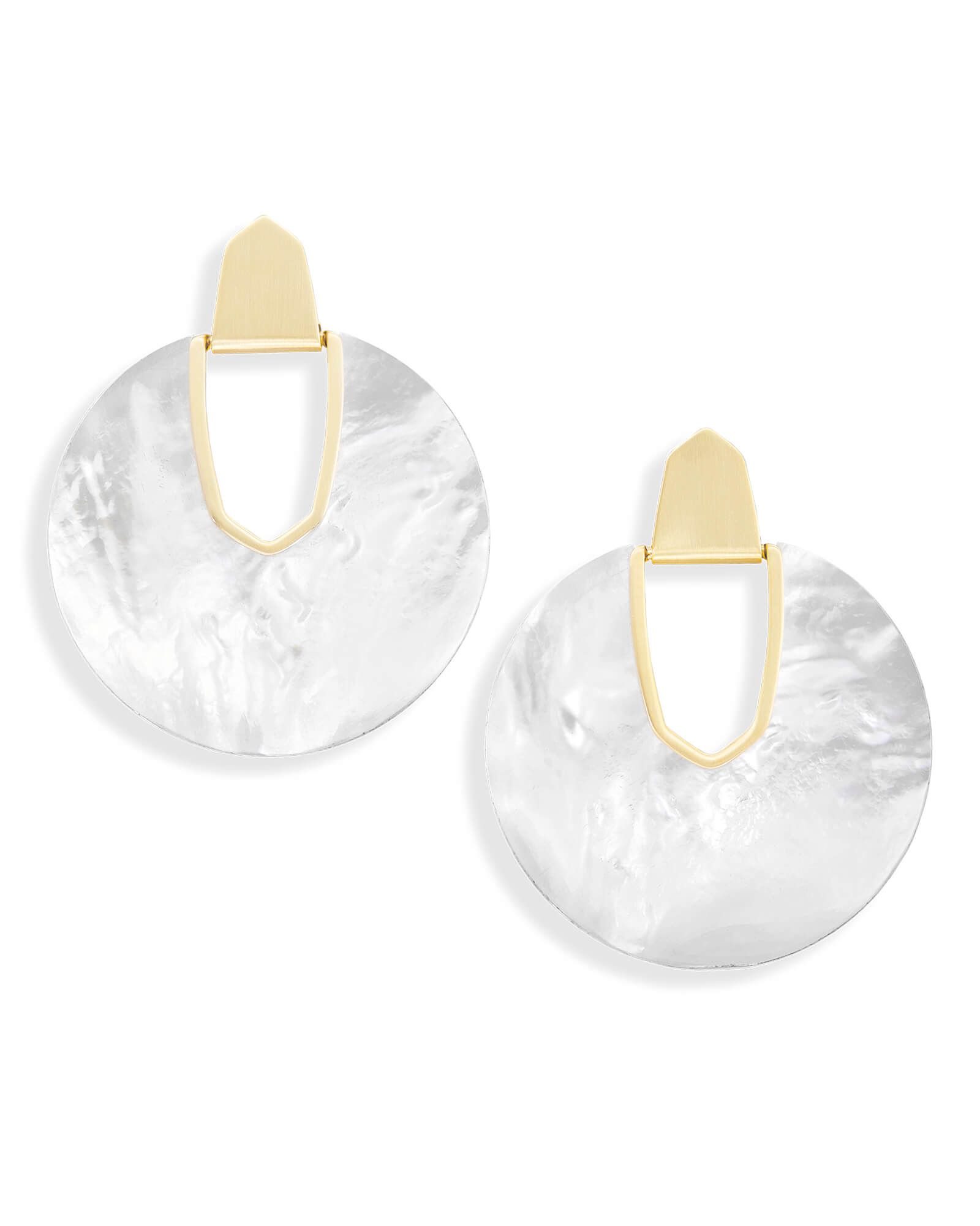 Diane Gold Statement Earrings in Ivory Pearl | Kendra Scott