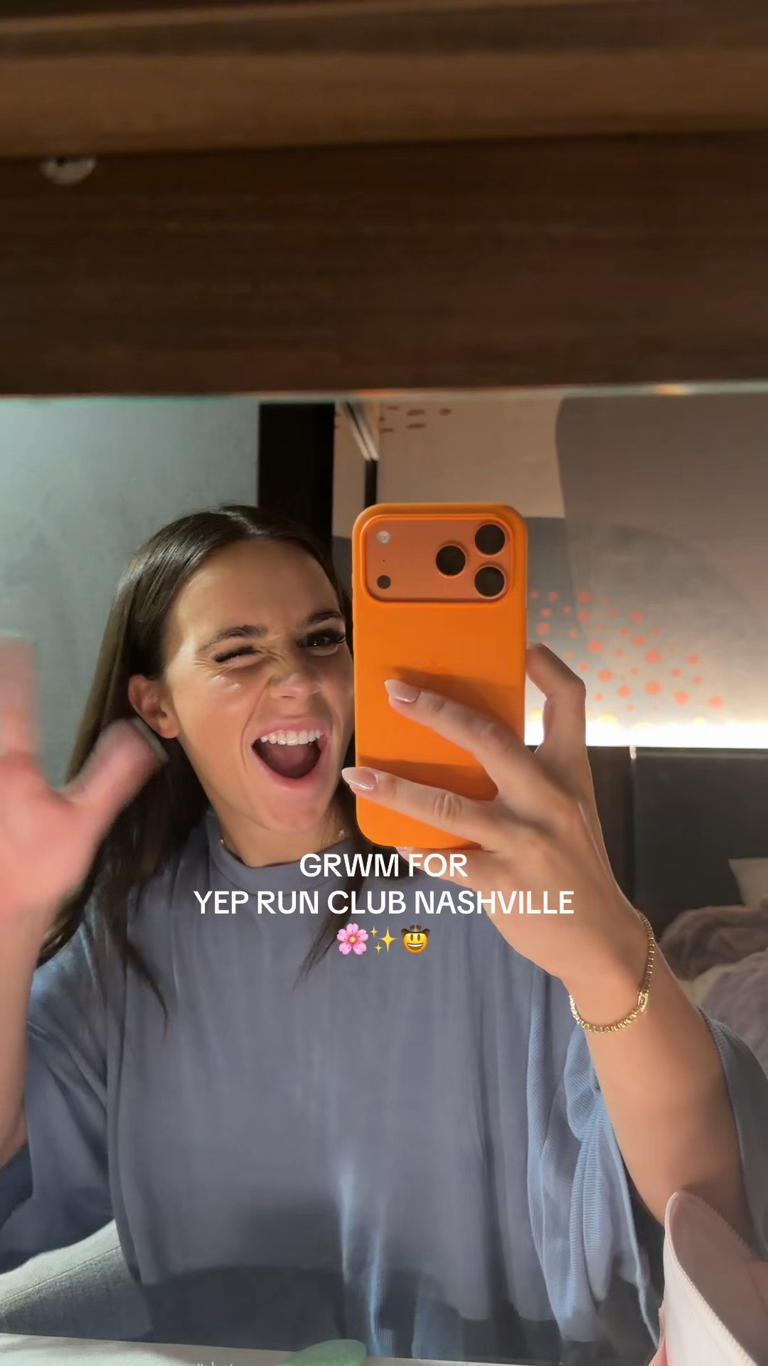 Makeup products I used for run club!
