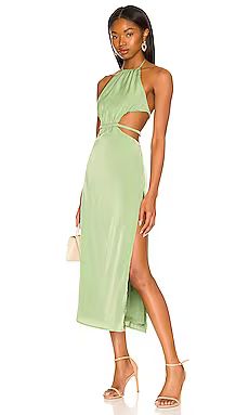 Camila Coelho Remi Midi Dress in Jade Green from Revolve.com | Revolve Clothing (Global)