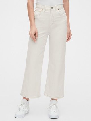 High Rise Wide-Leg Crop Jeans | Gap (US)