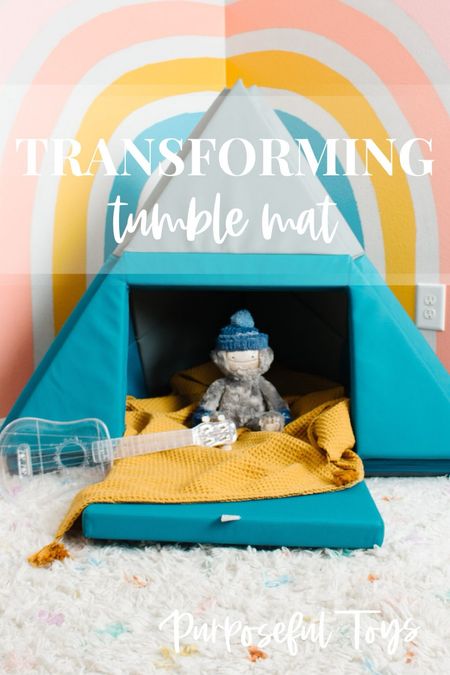 This tumble mat transforms into a teepee ⛺️ and a boat 🛶 🤯 One of our favorite things ever! And when it’s not in use, I use the mat in my garage to work out on 😝 #winwin 

#LTKfamily #LTKActive #LTKkids