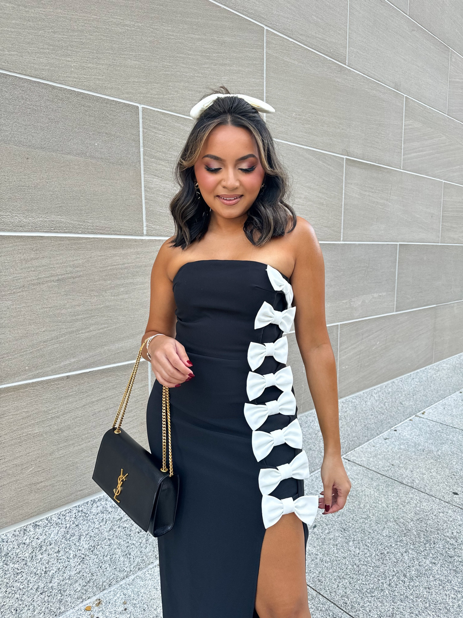 Bow dress size small - sized up a size for room in the hips. Length was long on me so I used hemming tape! I’m 5’0
Heels size 5 TTS 

Awards dress 
Ltk con 
Black tie dress
Black tie event 
Wedding guest dress 

Honey sweet petite 
Honeysweetpetite 

Follow my shop @honeysweetpetite on the @shop.LTK app to shop this post and get my exclusive app-only content!

#liketkit 
@shop.ltk
https://liketk.it/4Rz1f

#LTKCon 

#LTKParties #LTKStyleTip #LTKBeauty