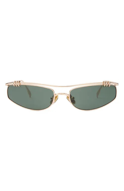 DEZI Linked Up Sunglasses in Linked Up Gold /Dark Moss at Nordstrom | Nordstrom
