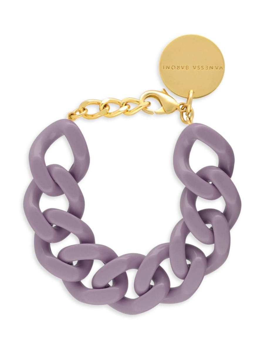 Goldtone & Acetate Flat Chain Bracelet | Saks Fifth Avenue