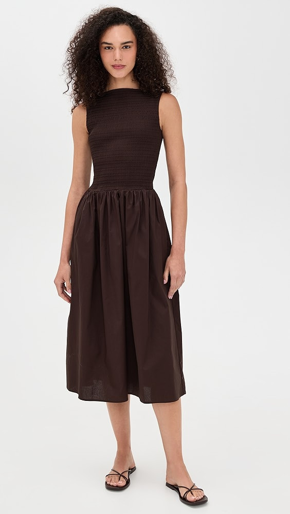 WAYF May Smocked Midi Dress | Shopbop | Shopbop