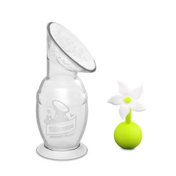 Haakaa Breast Pump with Suction Base and White Flower Stopper - 5oz | Target