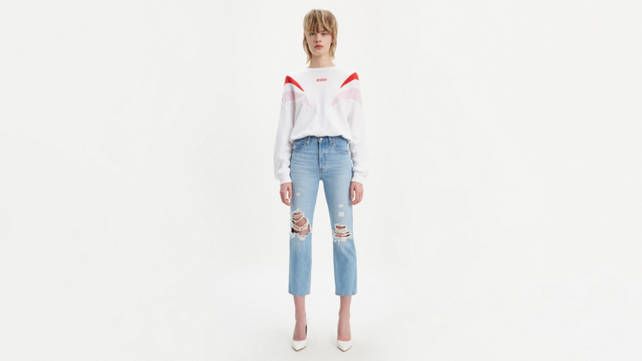 501® Original Cropped Ripped Women's Jeans | LEVI'S (US)