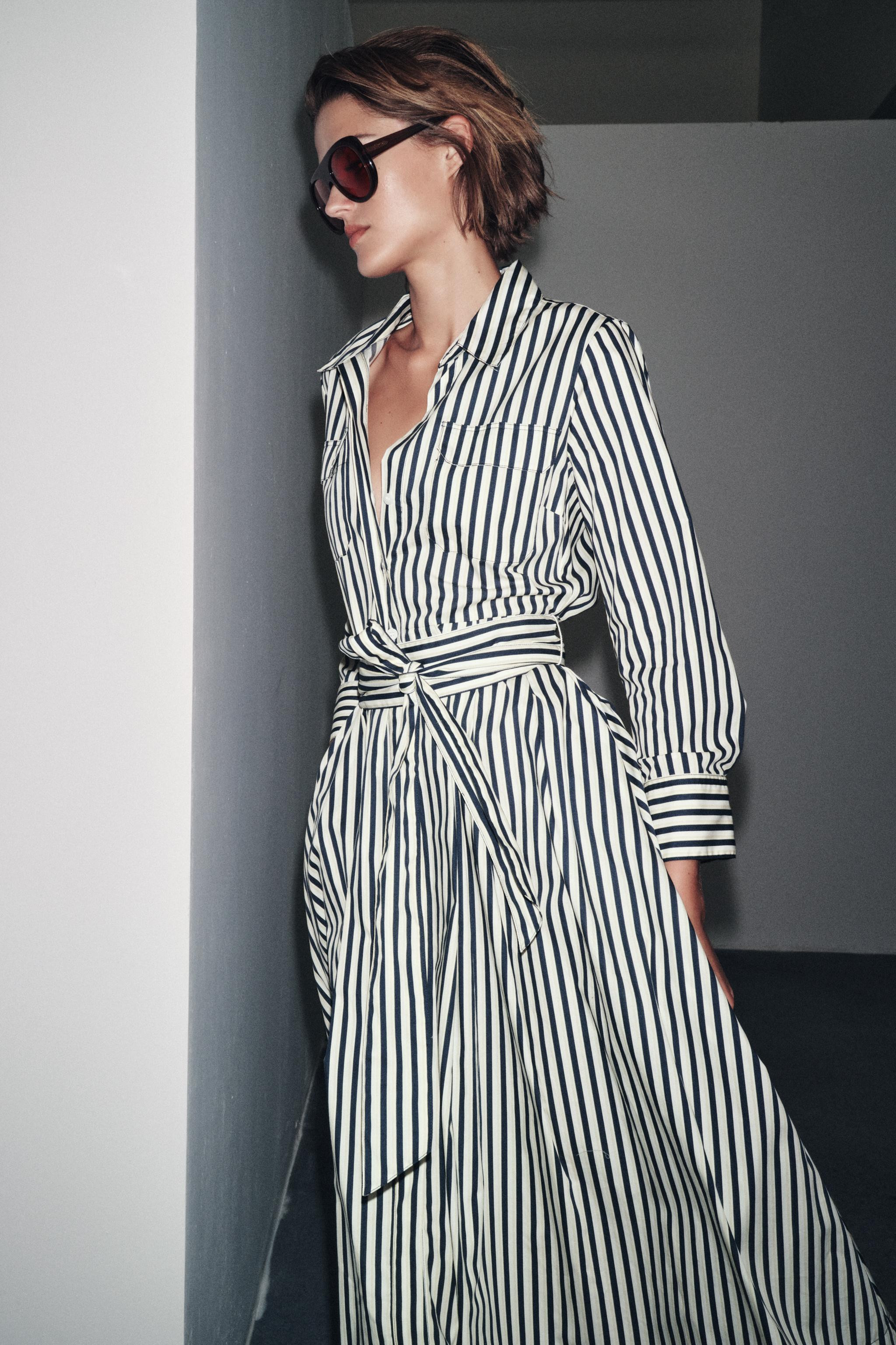 ZW COLLECTION STRIPED SHIRT DRESS | Zara US