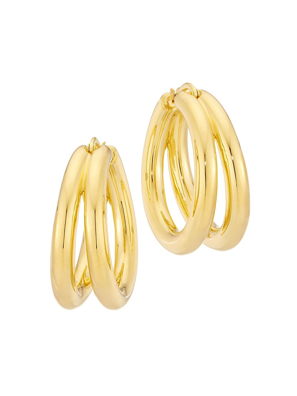 Designer Gold 18K Yellow Gold Hoop Earrings | Saks Fifth Avenue