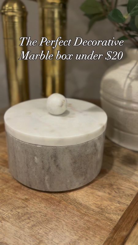 Love this little marble box and it’s on sale right now for 30% off!! 

Follow my shop @homielovin on the @shop.LTK app to shop this post and get my exclusive app-only content!

#LTKHome #LTKSaleAlert #LTKVideo