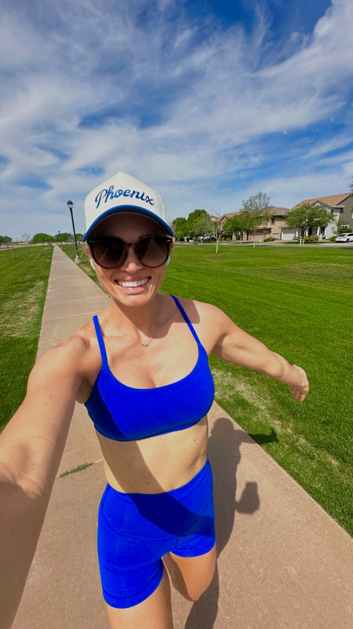 Hot girl walk and make it cute ❤️

Wearing a size 6 in top and bottom (size up in these shorts!)

#LTKActive #LTKShoeCrush #LTKStyleTip