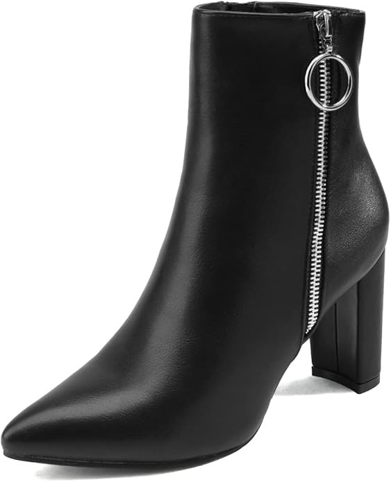 DREAM PAIRS Women's Chunky High Heel Ankle Booties | Amazon (US)