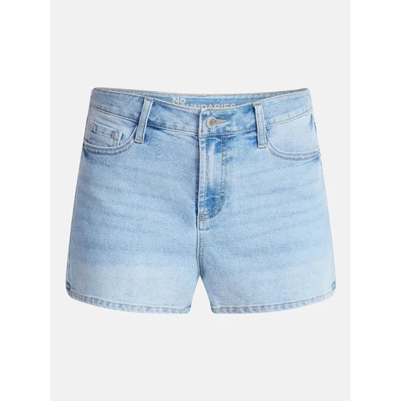 No Boundaries Denim Mom Shorts, 2.25" Inseam, Women's 00-20 | Walmart (US)