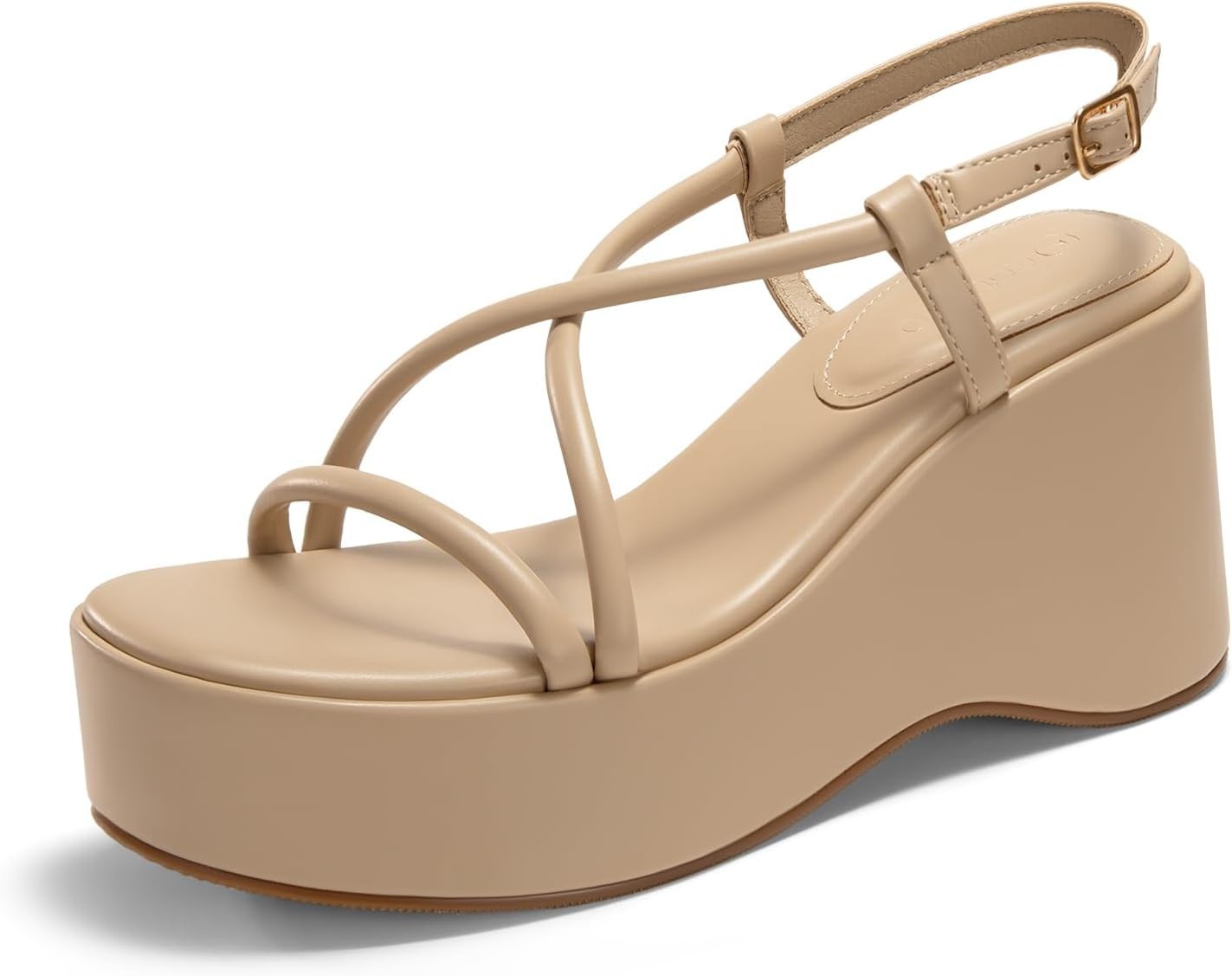 Coutgo Women's Platform Wedge Slingback Sandals | Amazon (US)